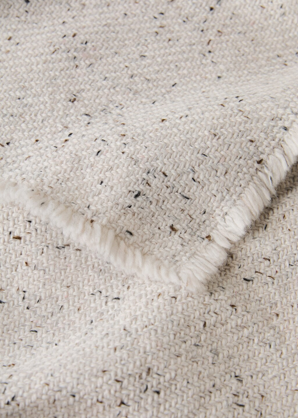 Throw blanket, melange knit blanket, 51x70.8"
