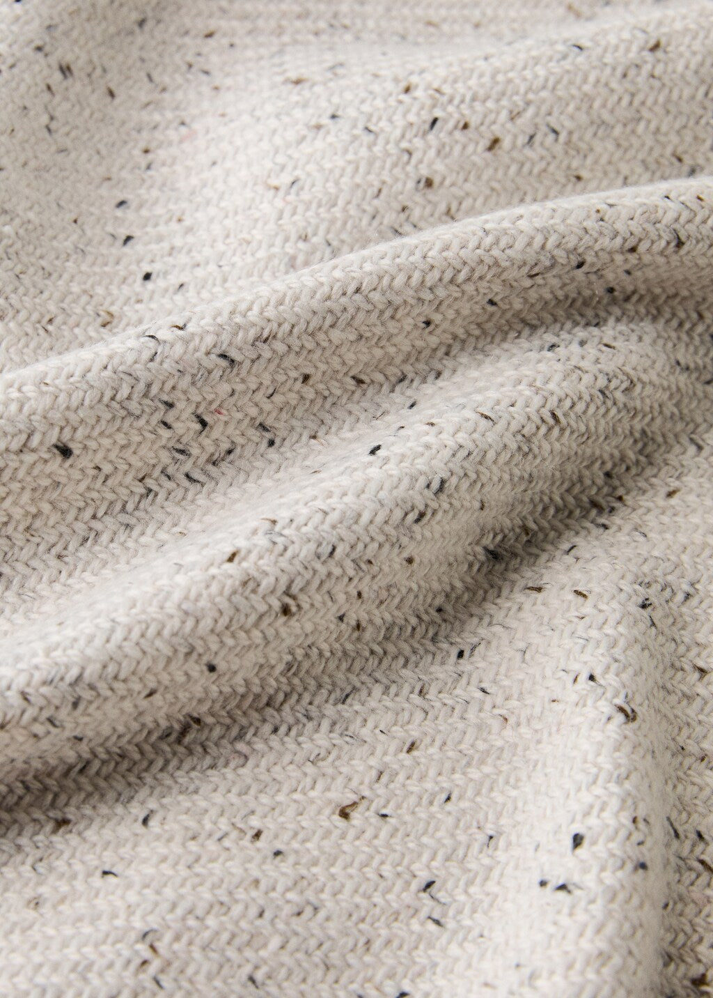 Throw blanket, melange knit blanket, 51x70.8"
