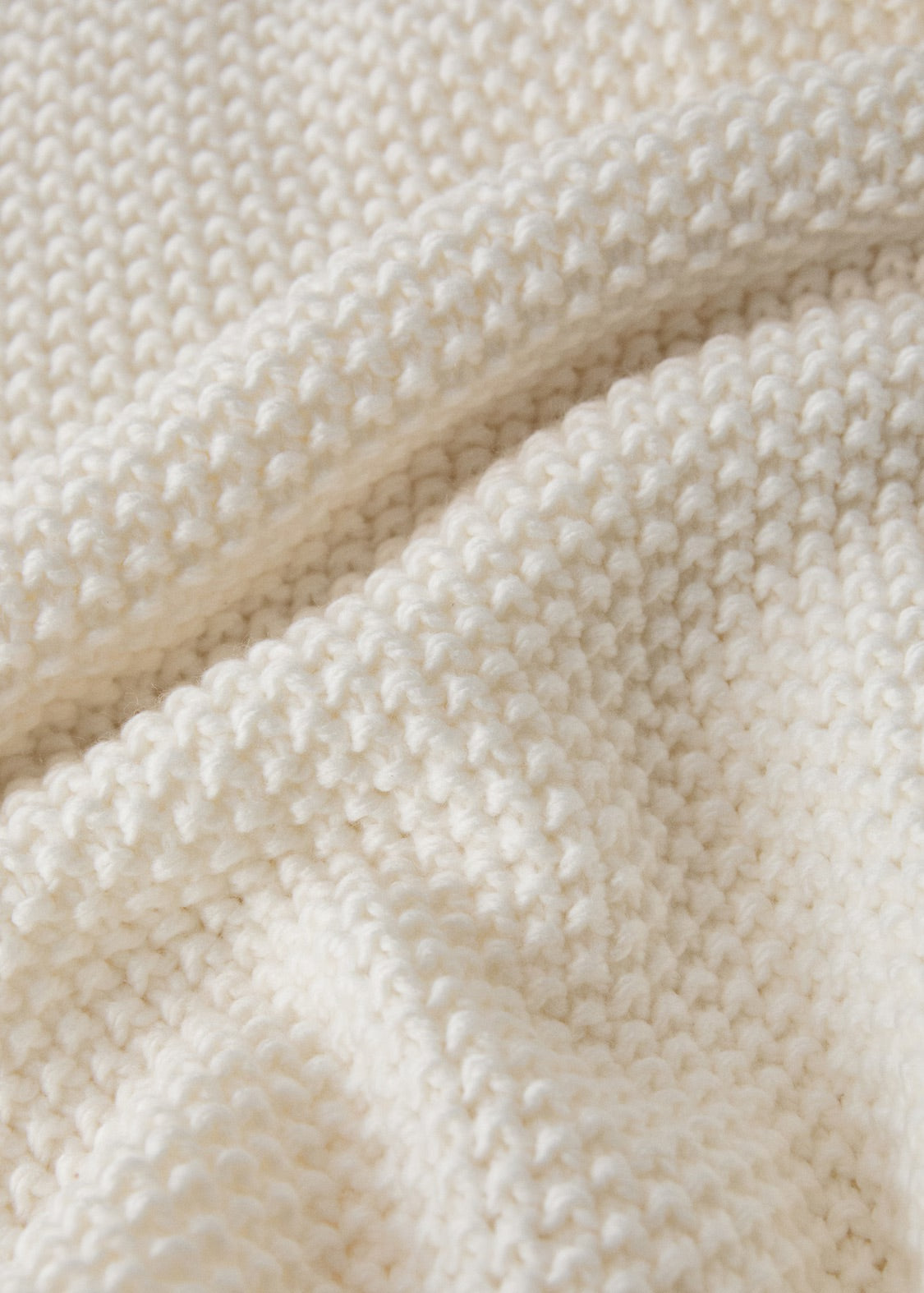 Throw blanket, knitted design, 51x70.8"