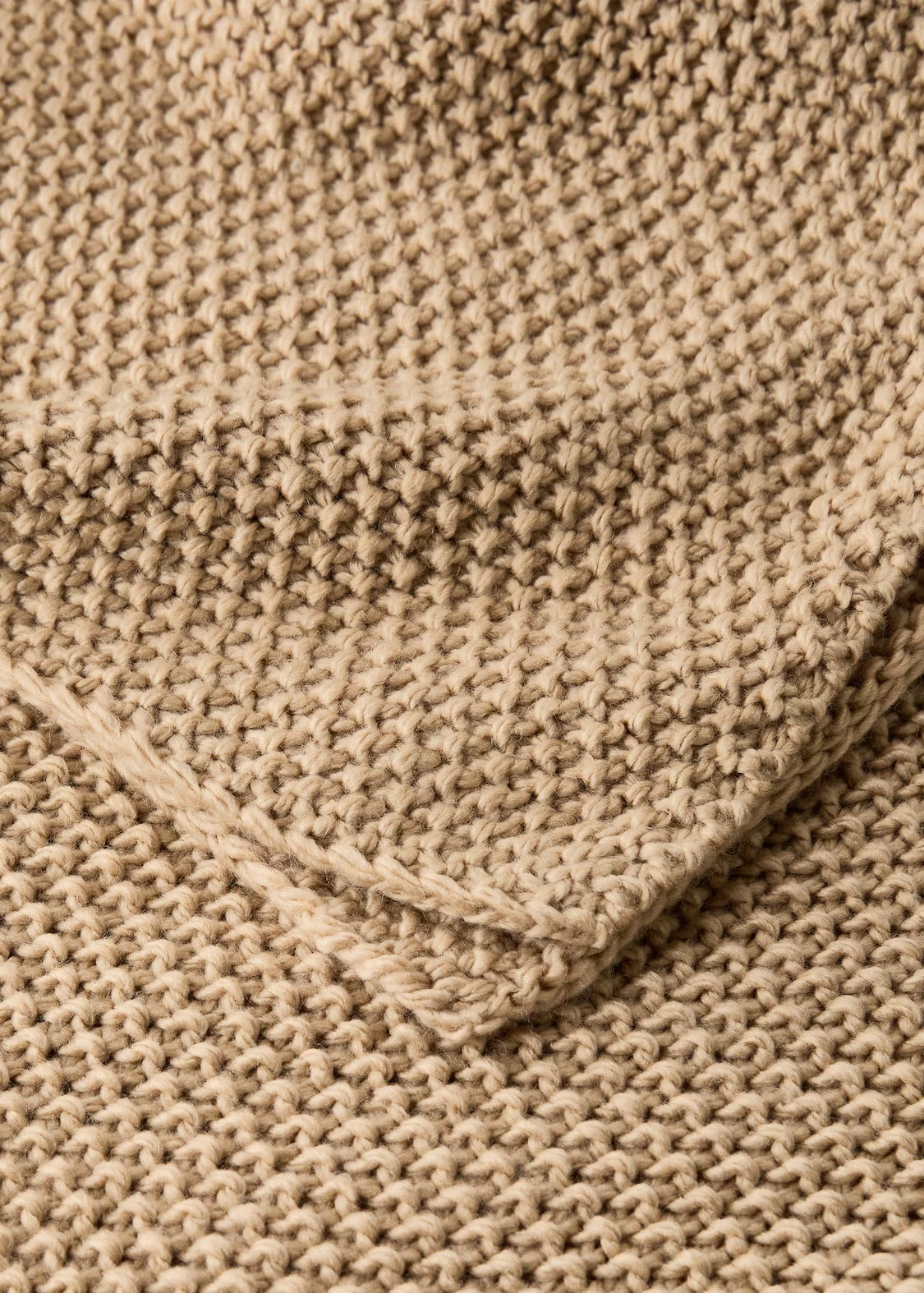 Throw blanket, knitted design, 51x70.8"