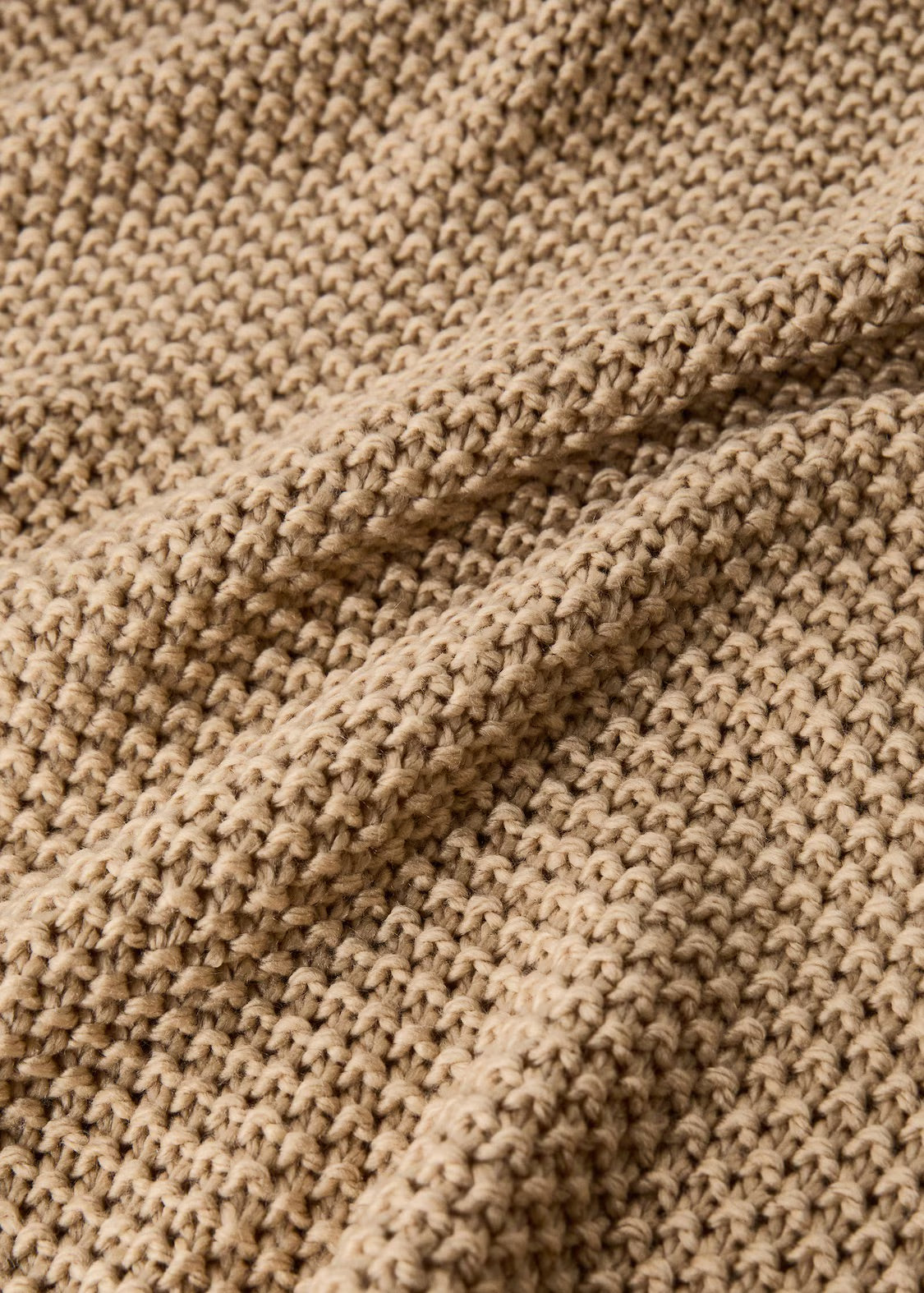 Throw blanket, knitted design, 51x70.8"