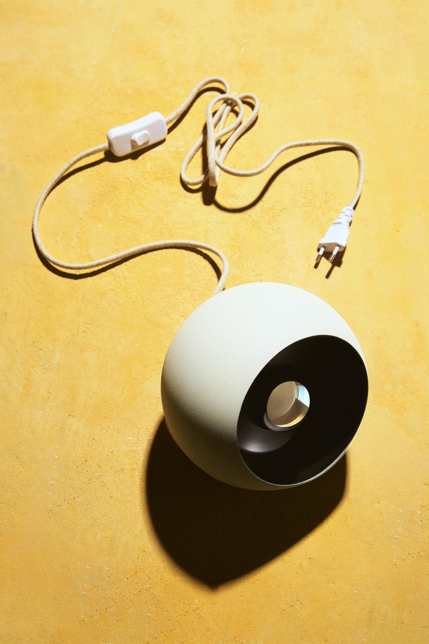 Desk lamp, metal, semi-sphere, 7.1"