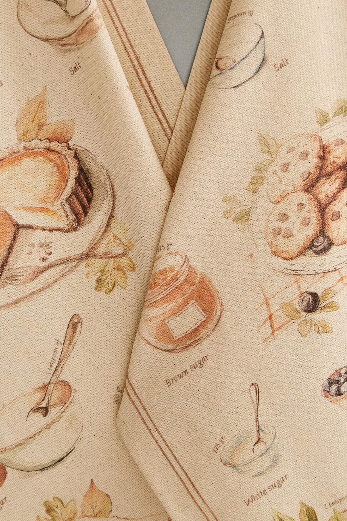 Towel, kitchen towel, set of 2, pies and cookies print