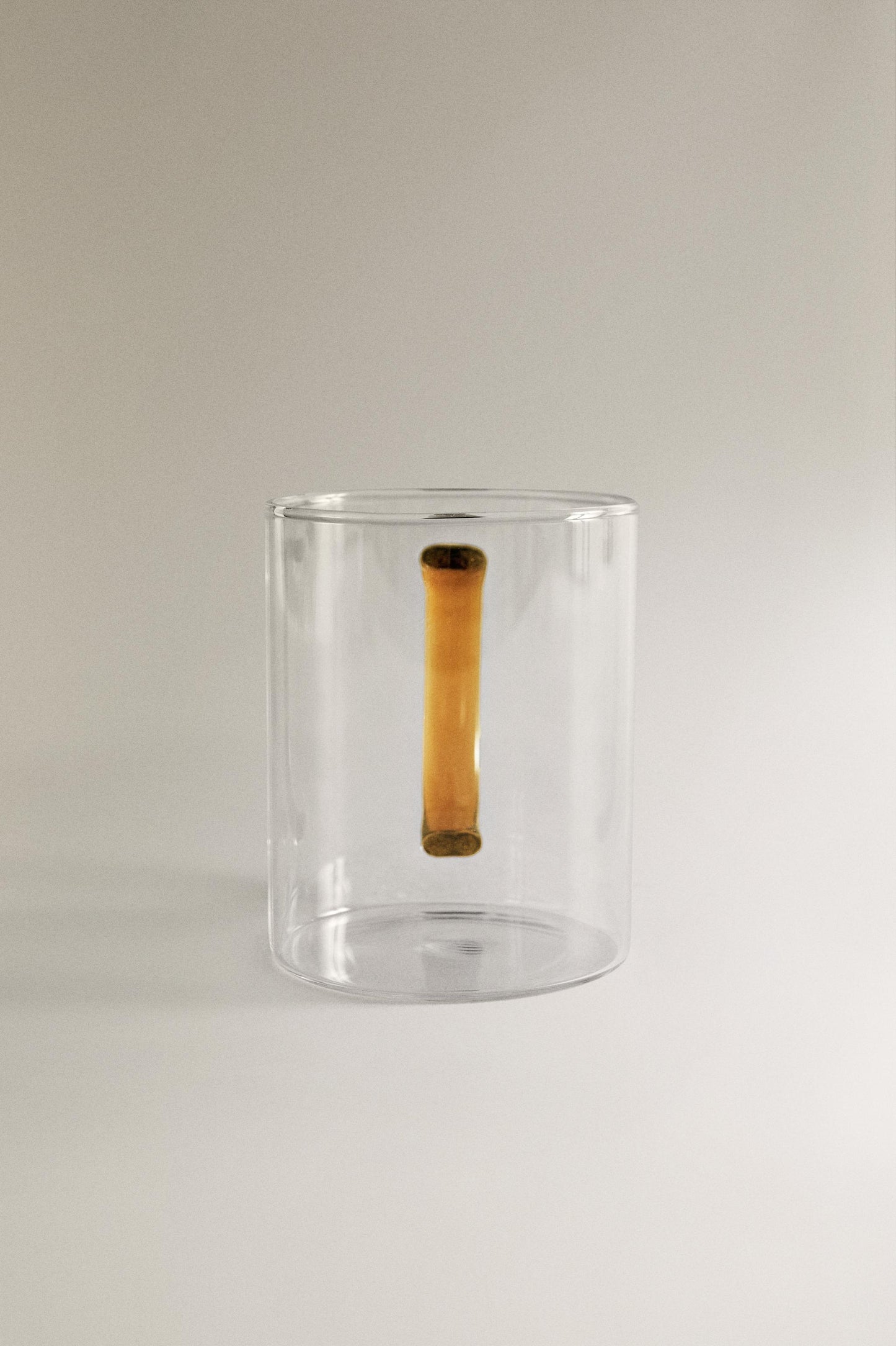 Drinkware, mug, borosilicate glass, colored handle
