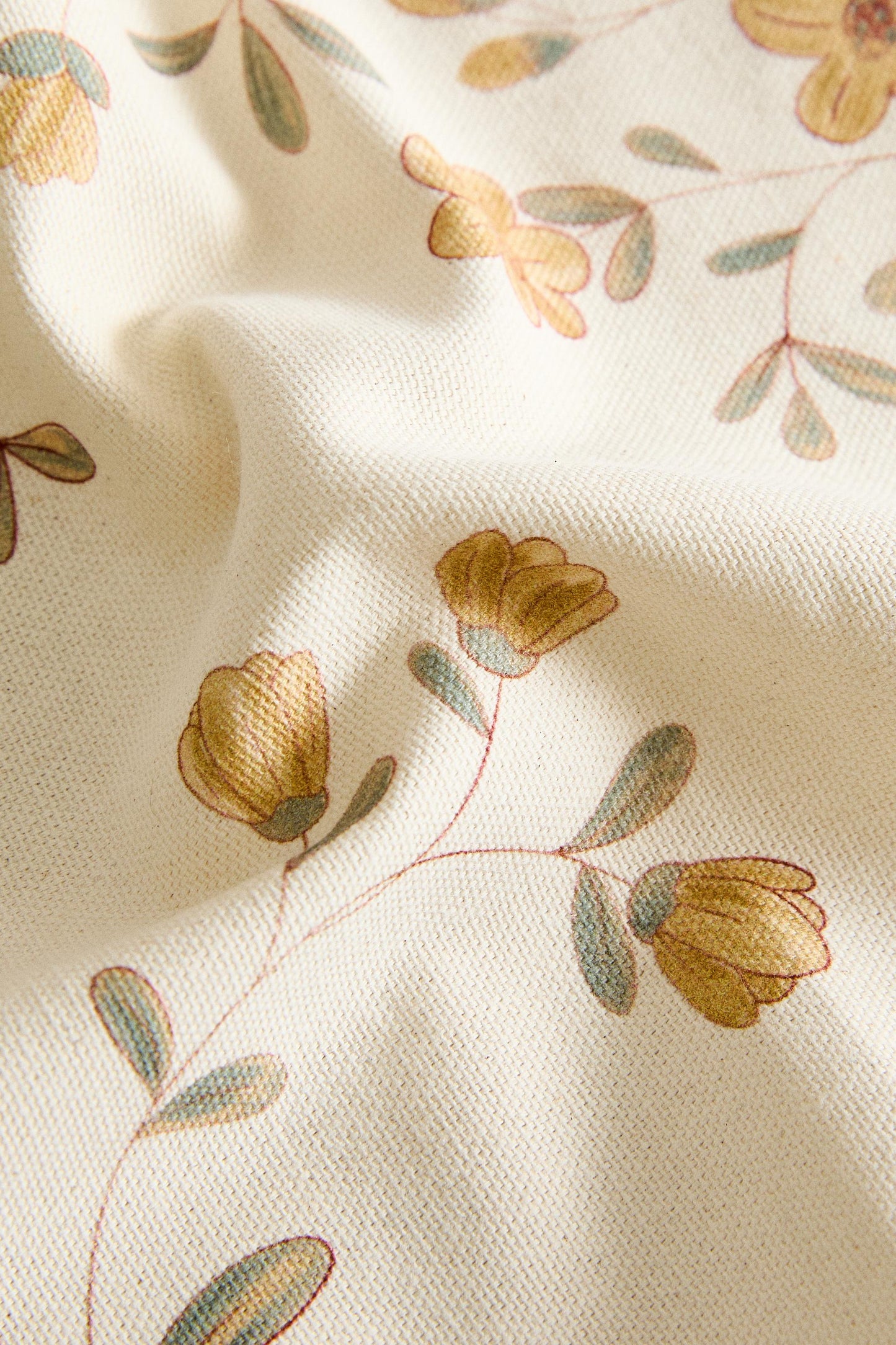 Placemat, cotton, flower print, 14x19.5in