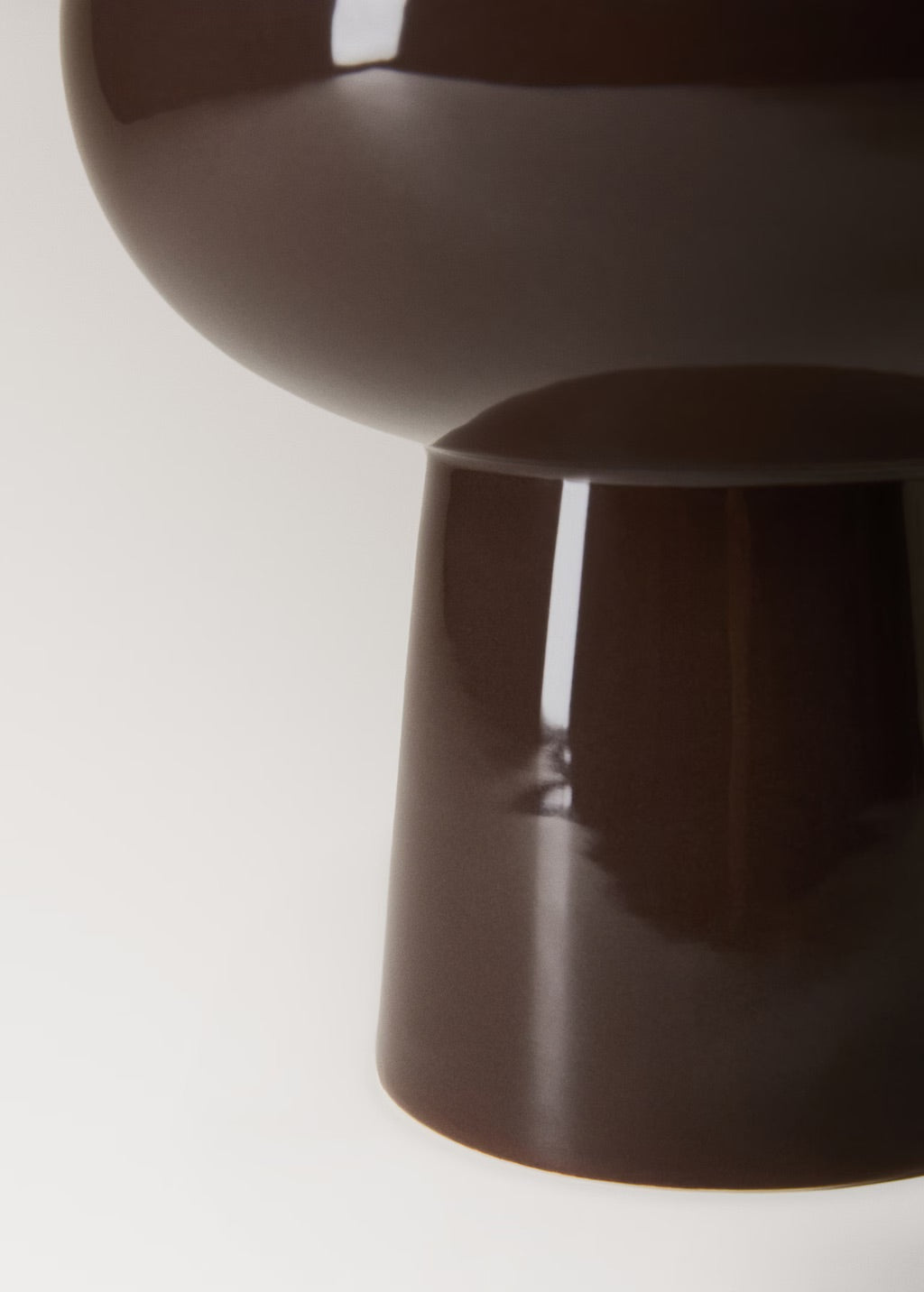 Vase, stoneware, glossy enamel finish