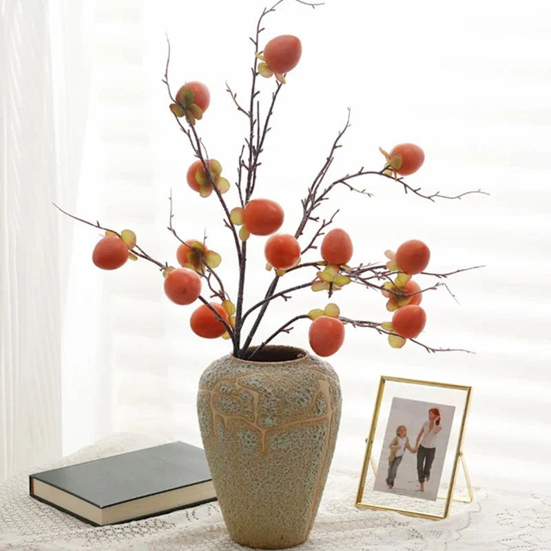 Artificial fruit stem, persimmon, stem 90cm