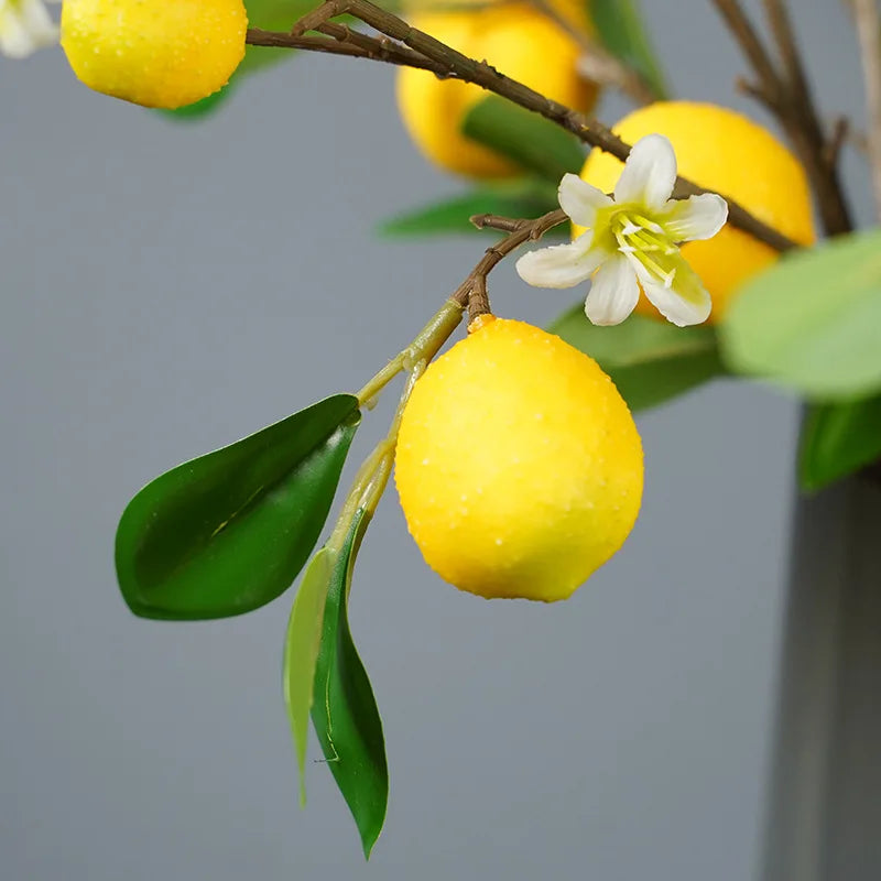 Artificial fruit stem, lemon, stem 82cm