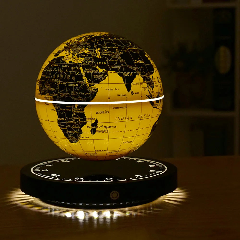 LED light, magnetic floating globe, D.14cm