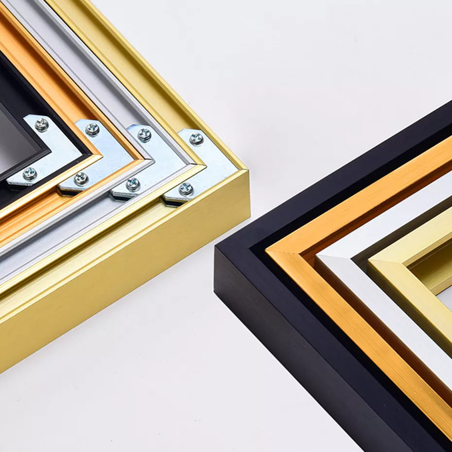 Wall art frame, set of metal hanging frame with inner canvas stretching frame