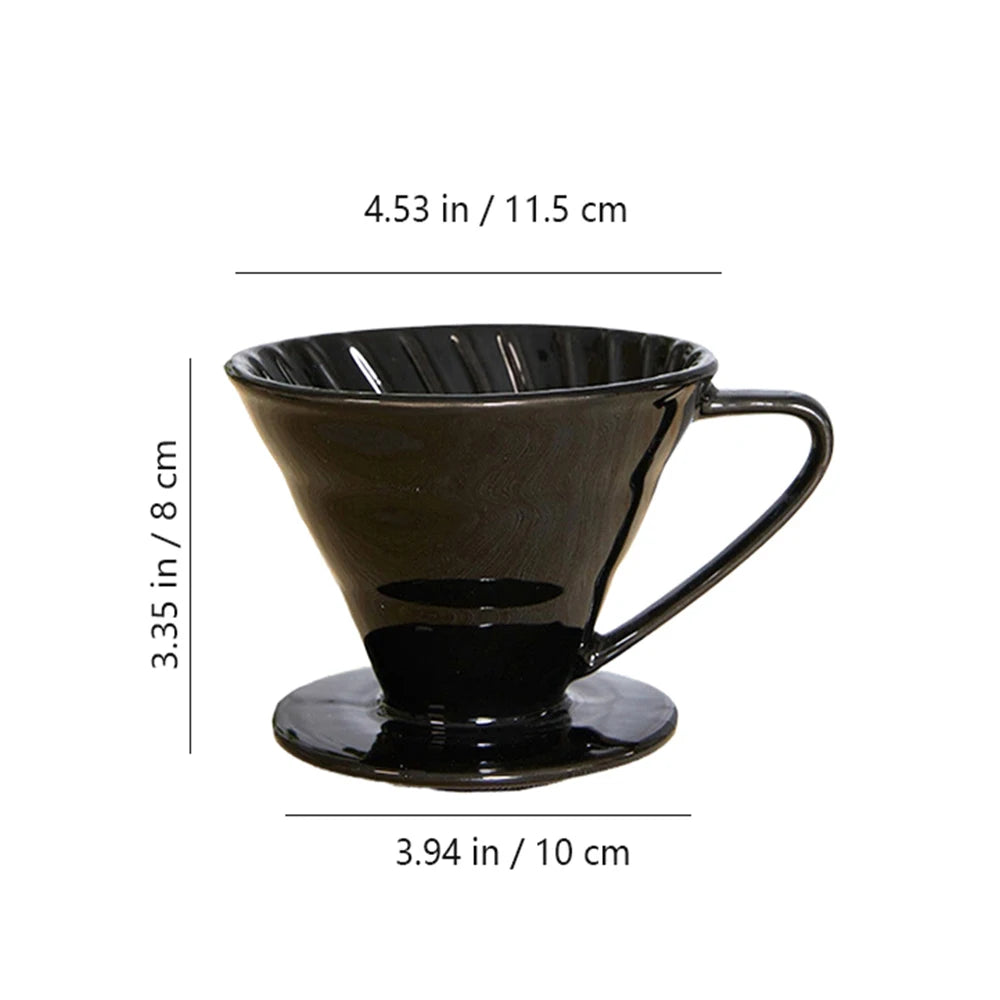 Coffee makers, pour over, porcelain coffee dripper
