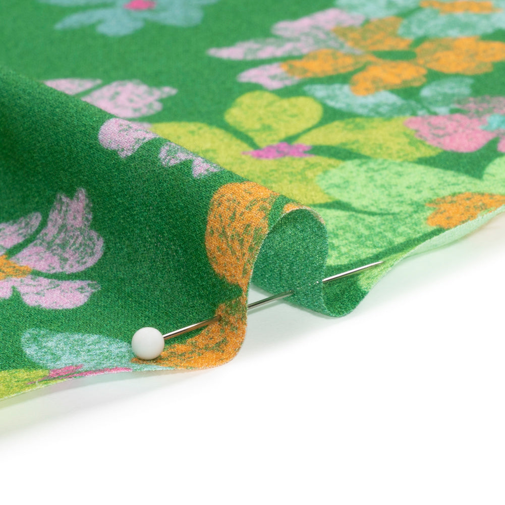 Fabric, viscose georgette, flowers print