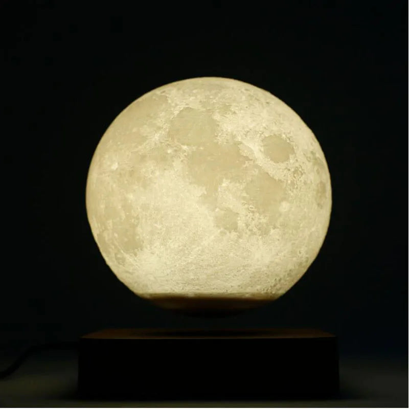 LED light, magnetic floating moon, D.14cm