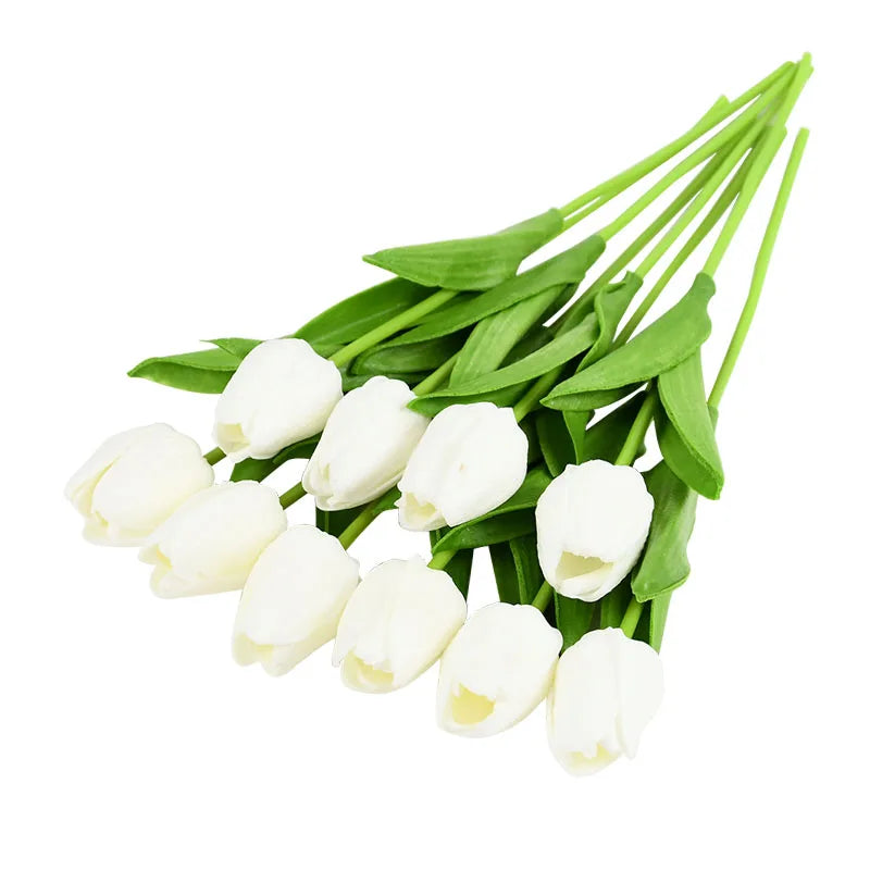 Artificial bouquet, tulip, stem 34cm, pack 10