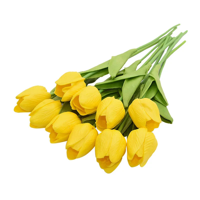 Artificial bouquet, tulip, stem 34cm, pack 10