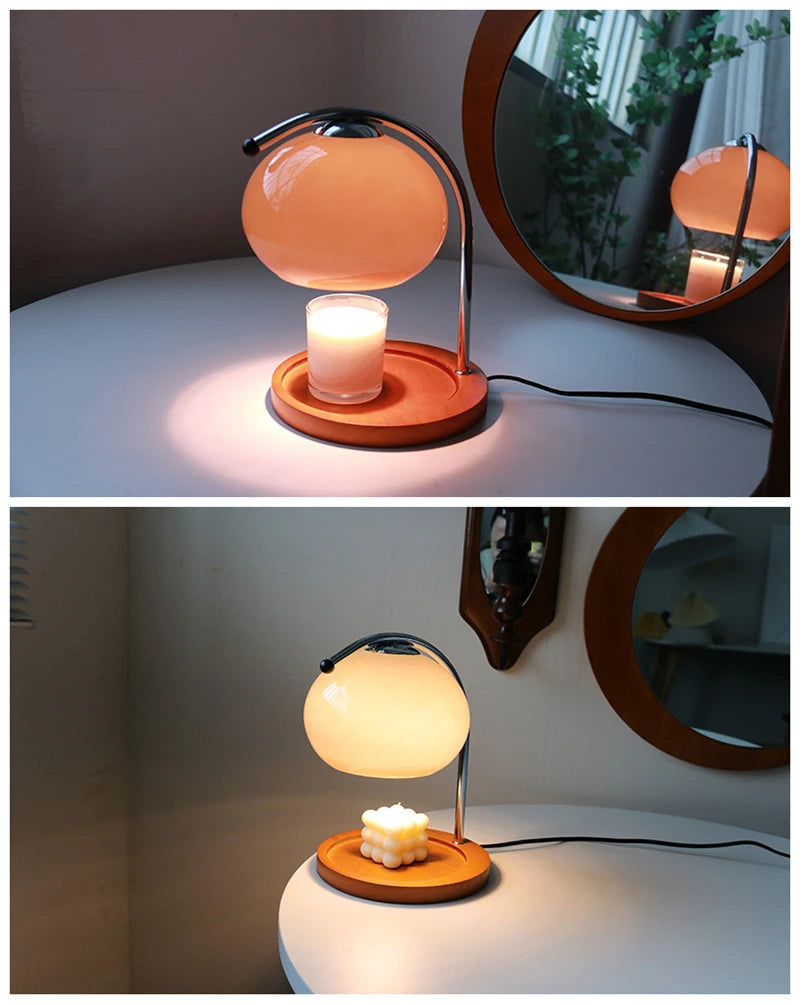 Desk lamp, candle warmer lamp