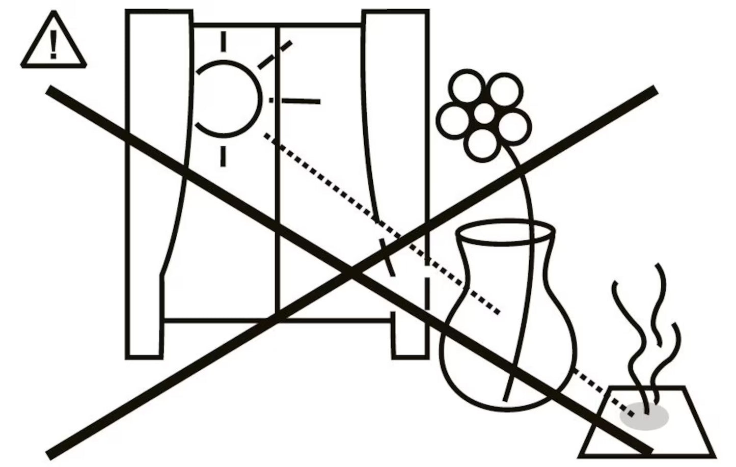 Vase, glass, irregular neck, brown