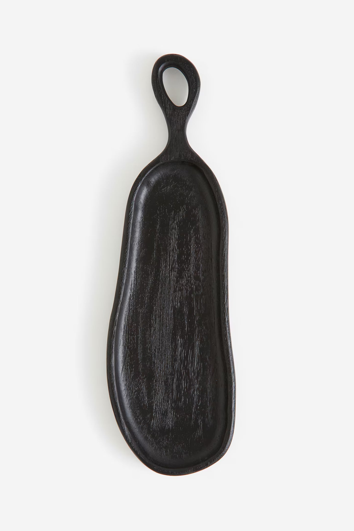 Serving tray, mango wood, asymmetric, 5 x 17 in