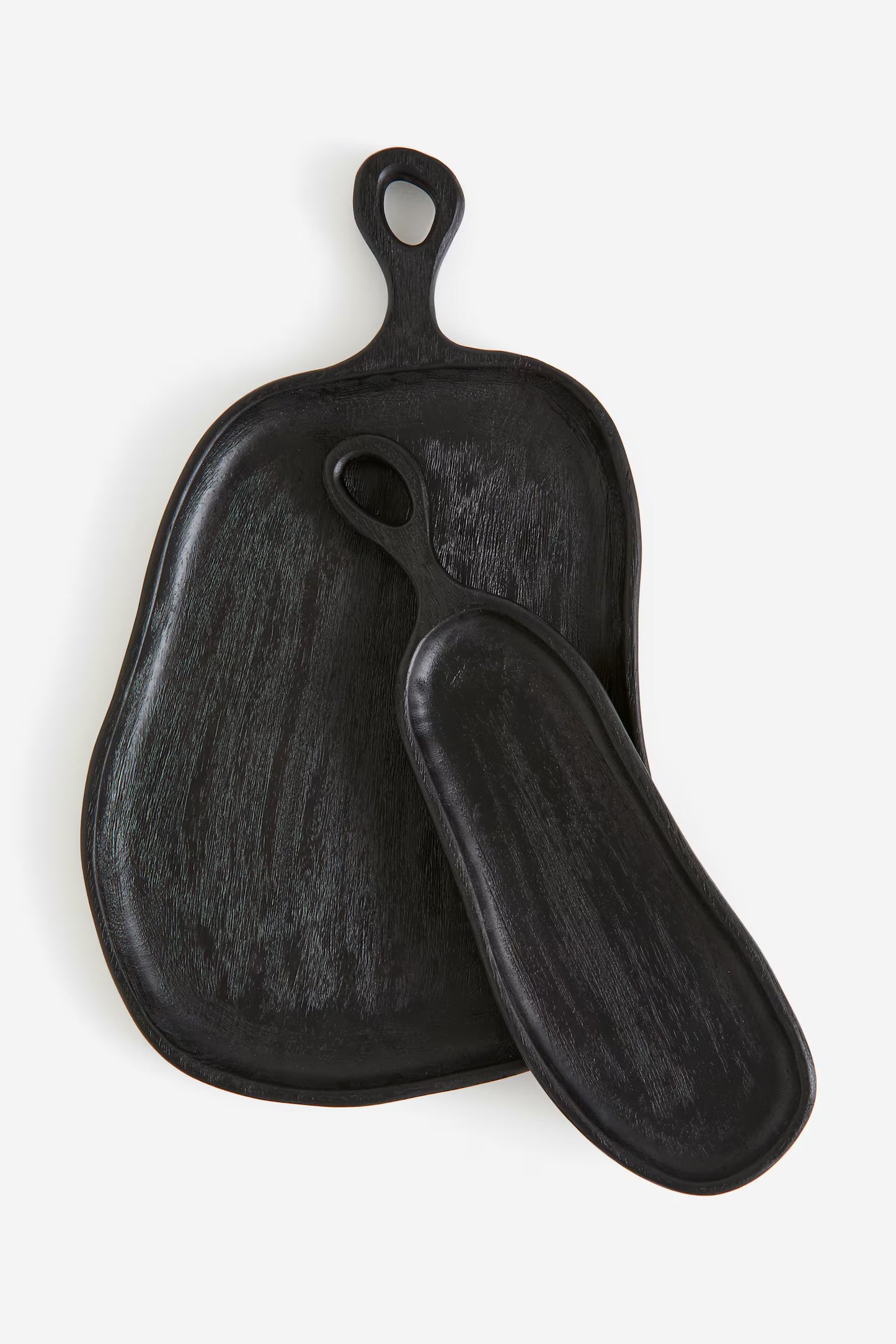Serving tray, mango wood, asymmetric, 5 x 17 in