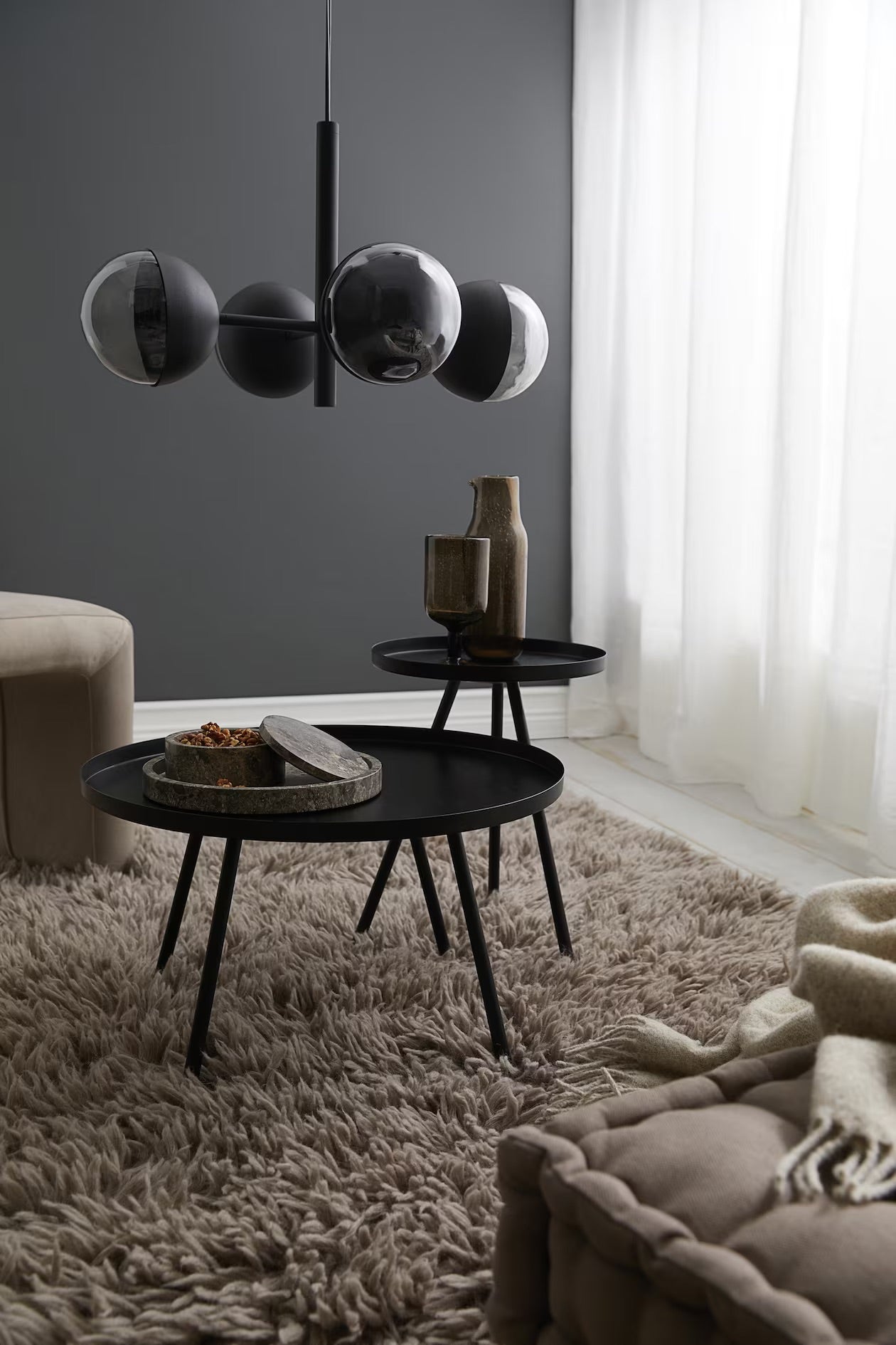 Side table, metal, small