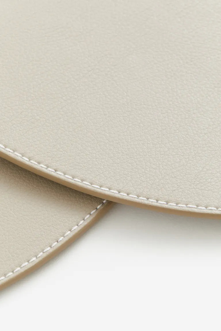 Placemat, PU round shape, d15, pack of 2