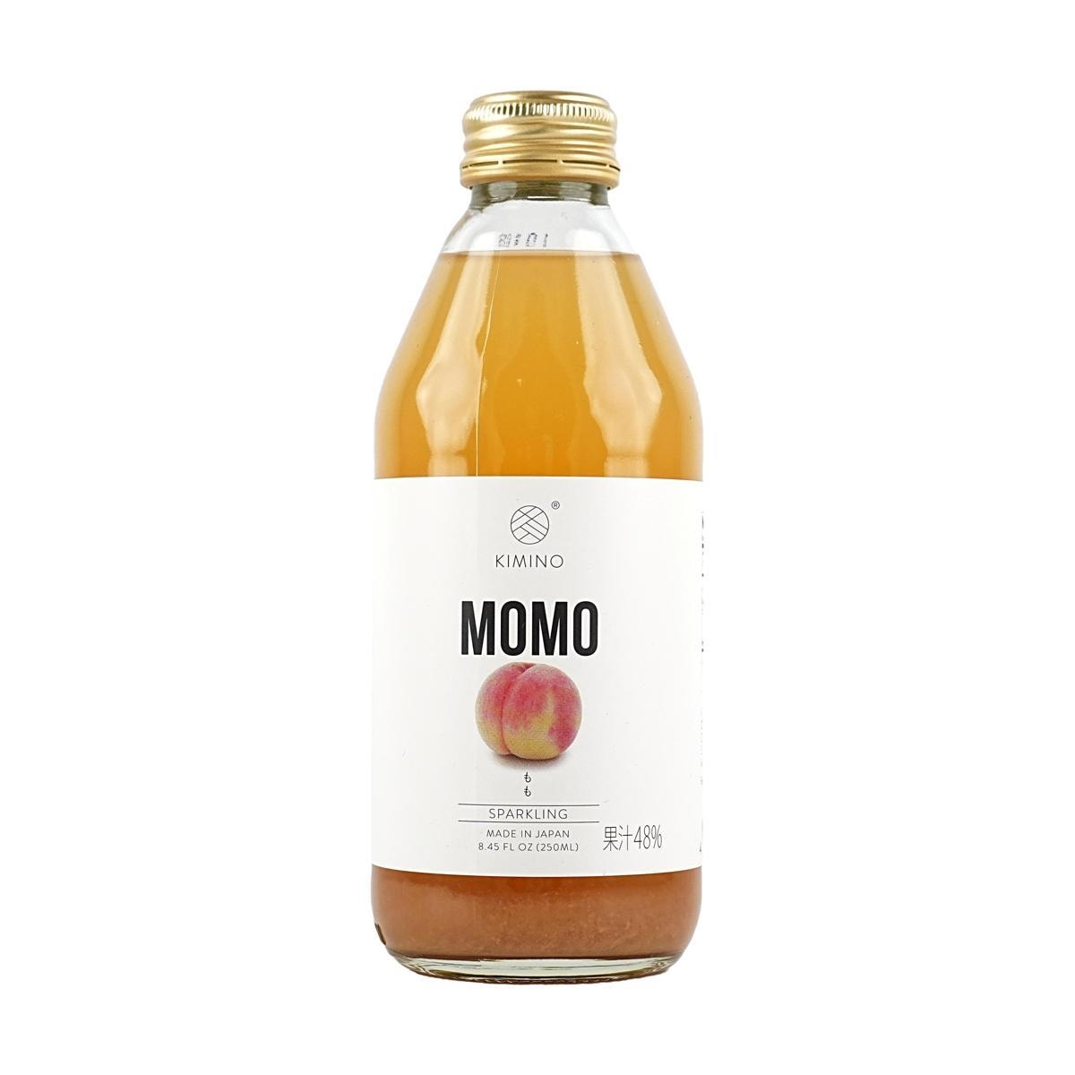 Soda, Kimino sparkling juice, momo peach, 8.45oz, pack of 2