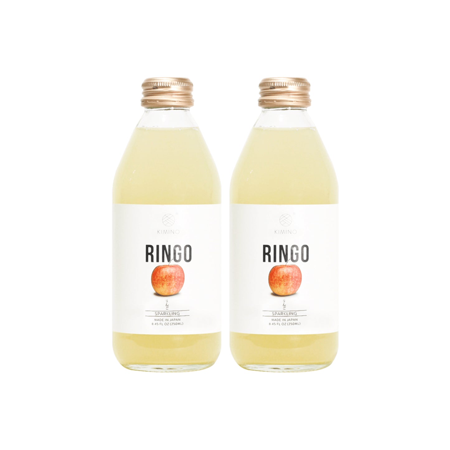 Soda, Kimino sparkling juice, ringo apple, 8.45oz, pack of 2