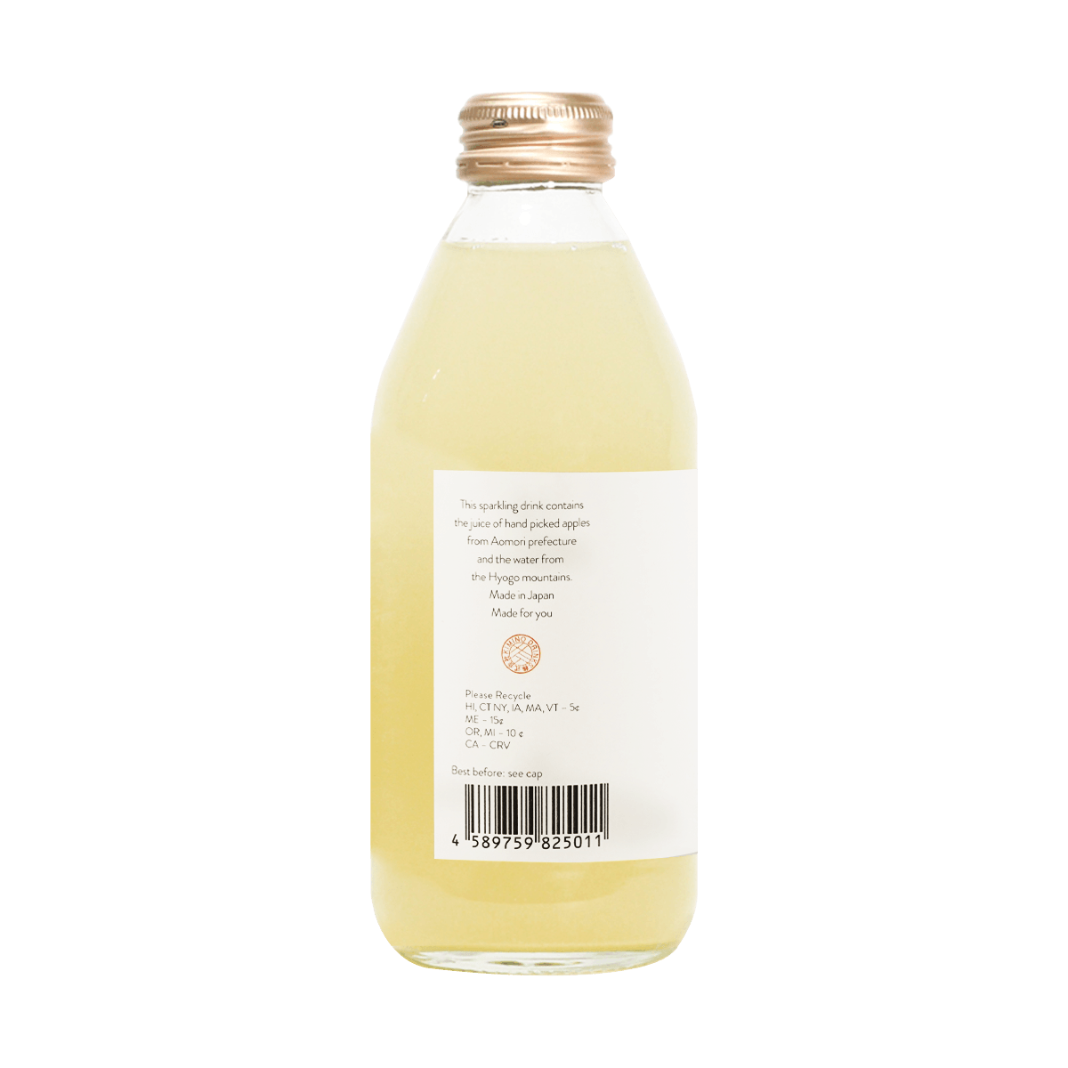 Soda, Kimino sparkling juice, ringo apple, 8.45oz, pack of 2