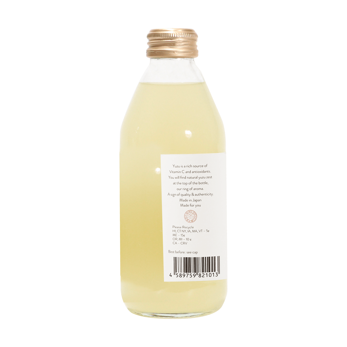 Soda, Kimino sparkling juice, yuzu, 8.45oz, pack of 2