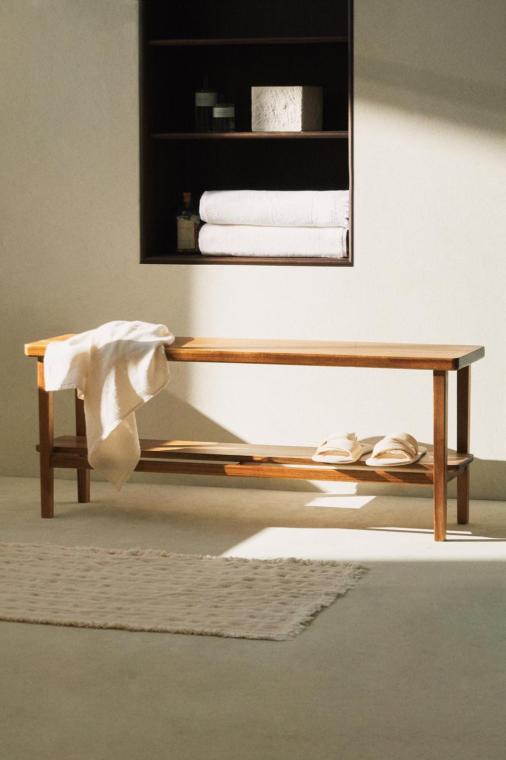 Bench, acacia, length 43.3"