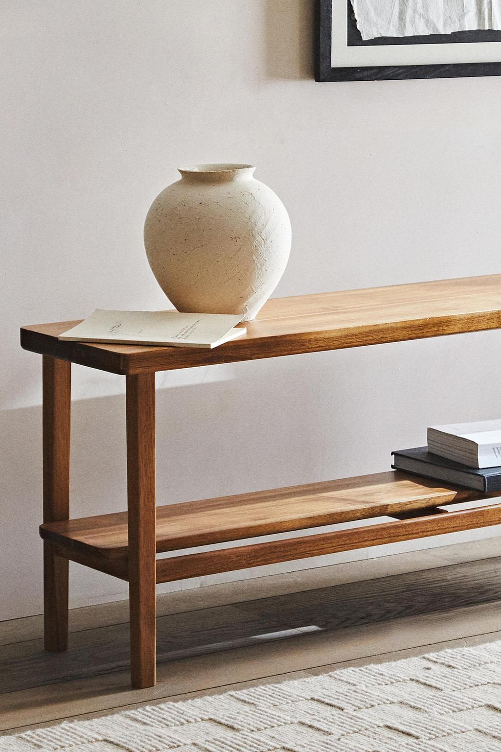 Bench, acacia, length 43.3"
