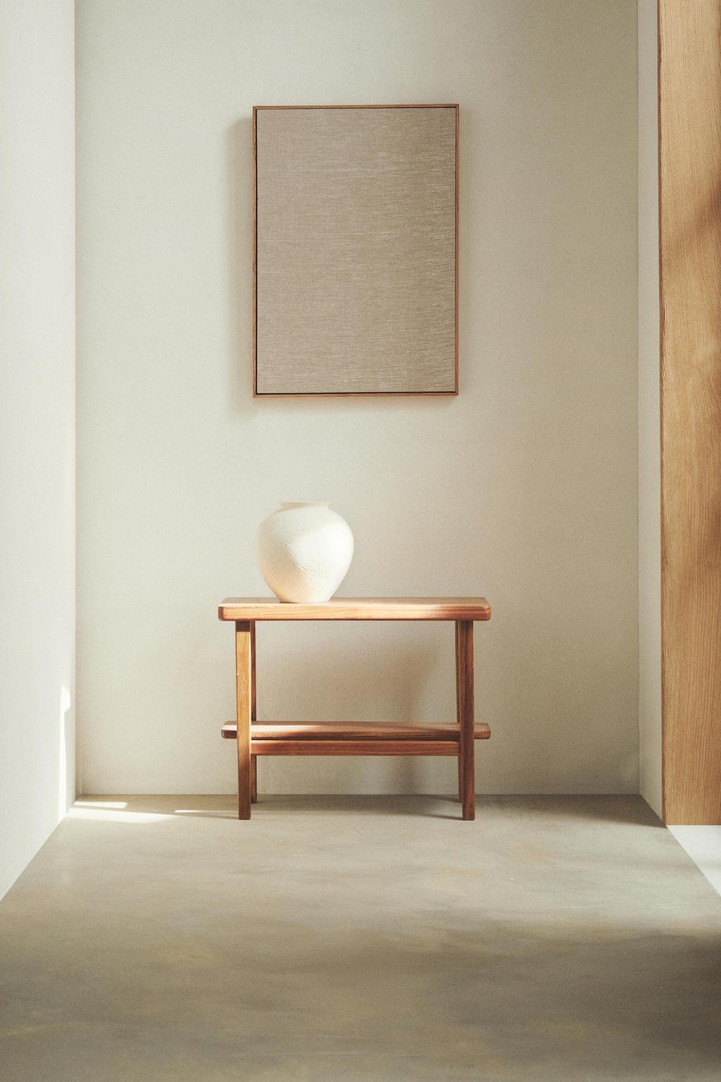 Bench, acacia, length 21.6"