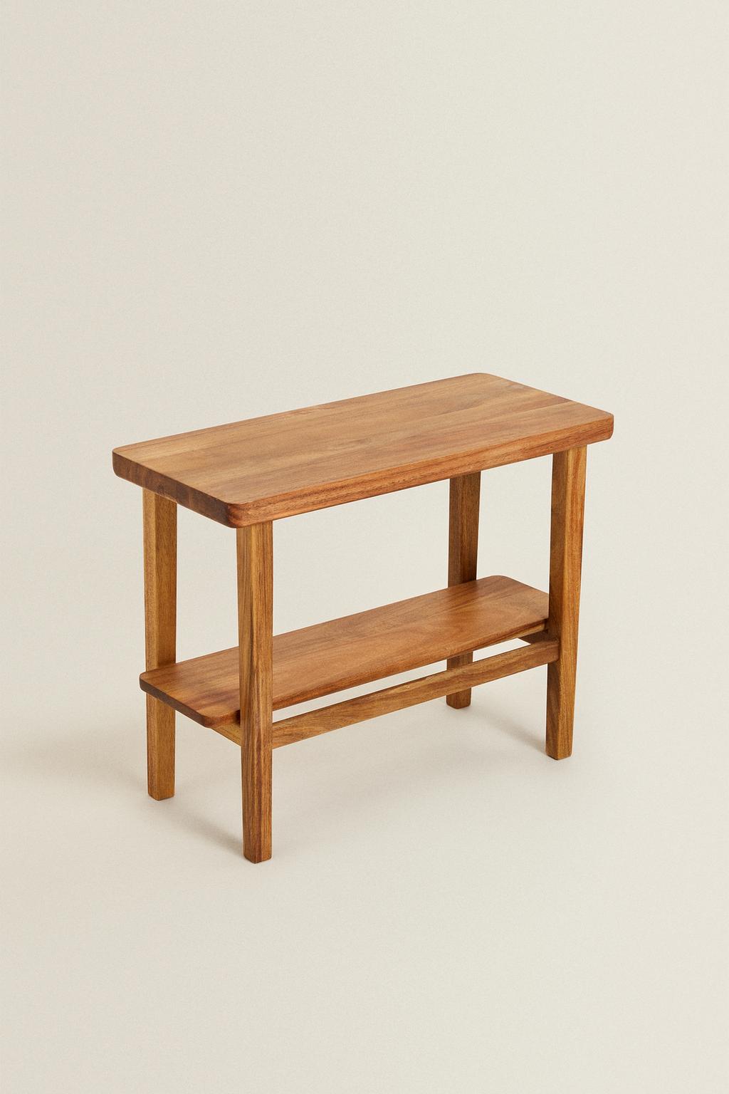 Bench, acacia, length 21.6"