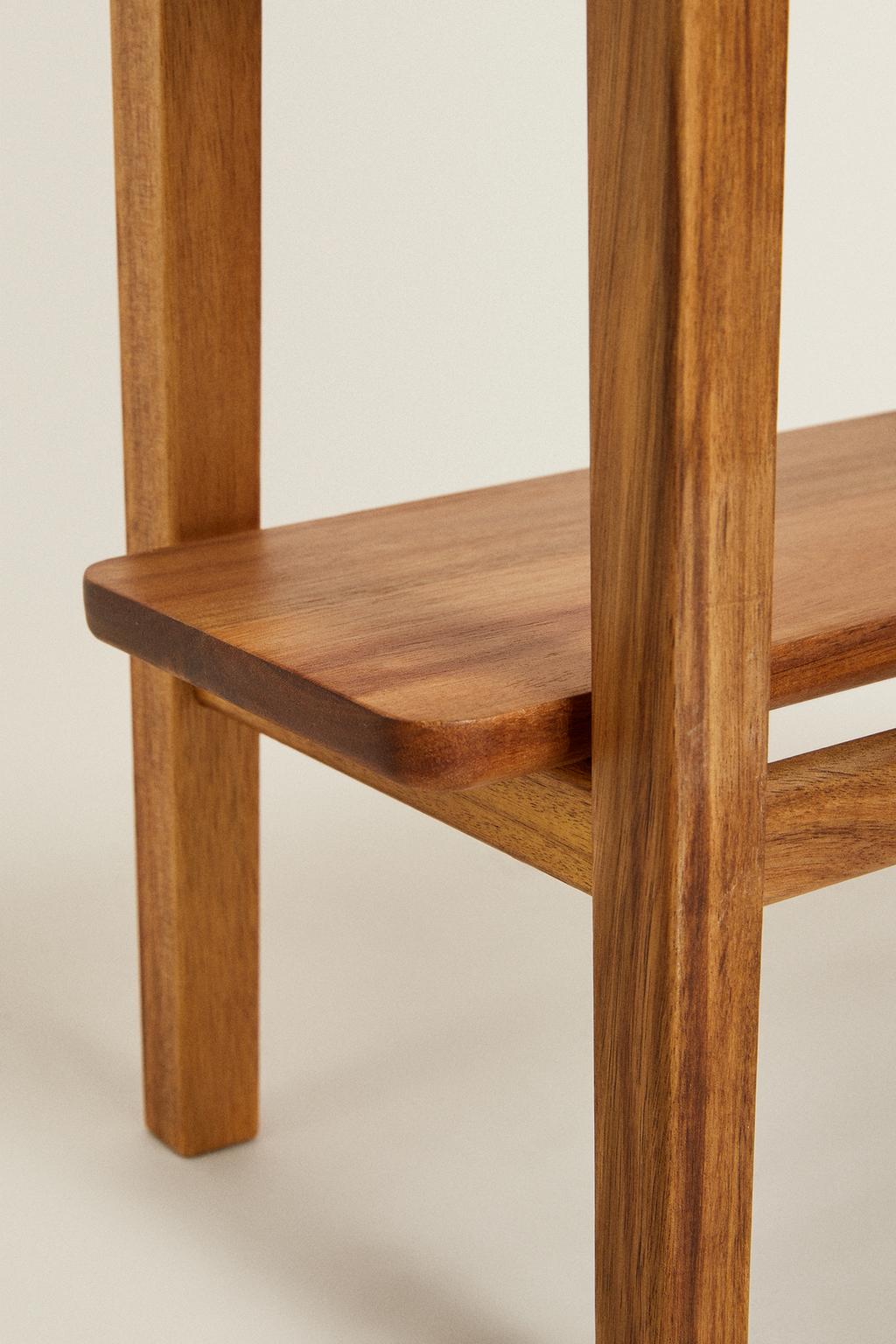 Bench, acacia, length 21.6"
