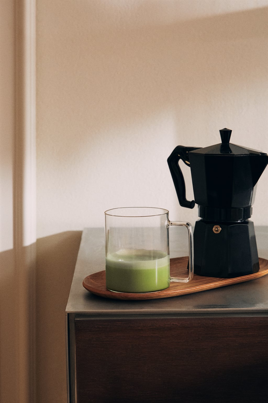Drinkware, mug, borosilicate glass, 3.9"