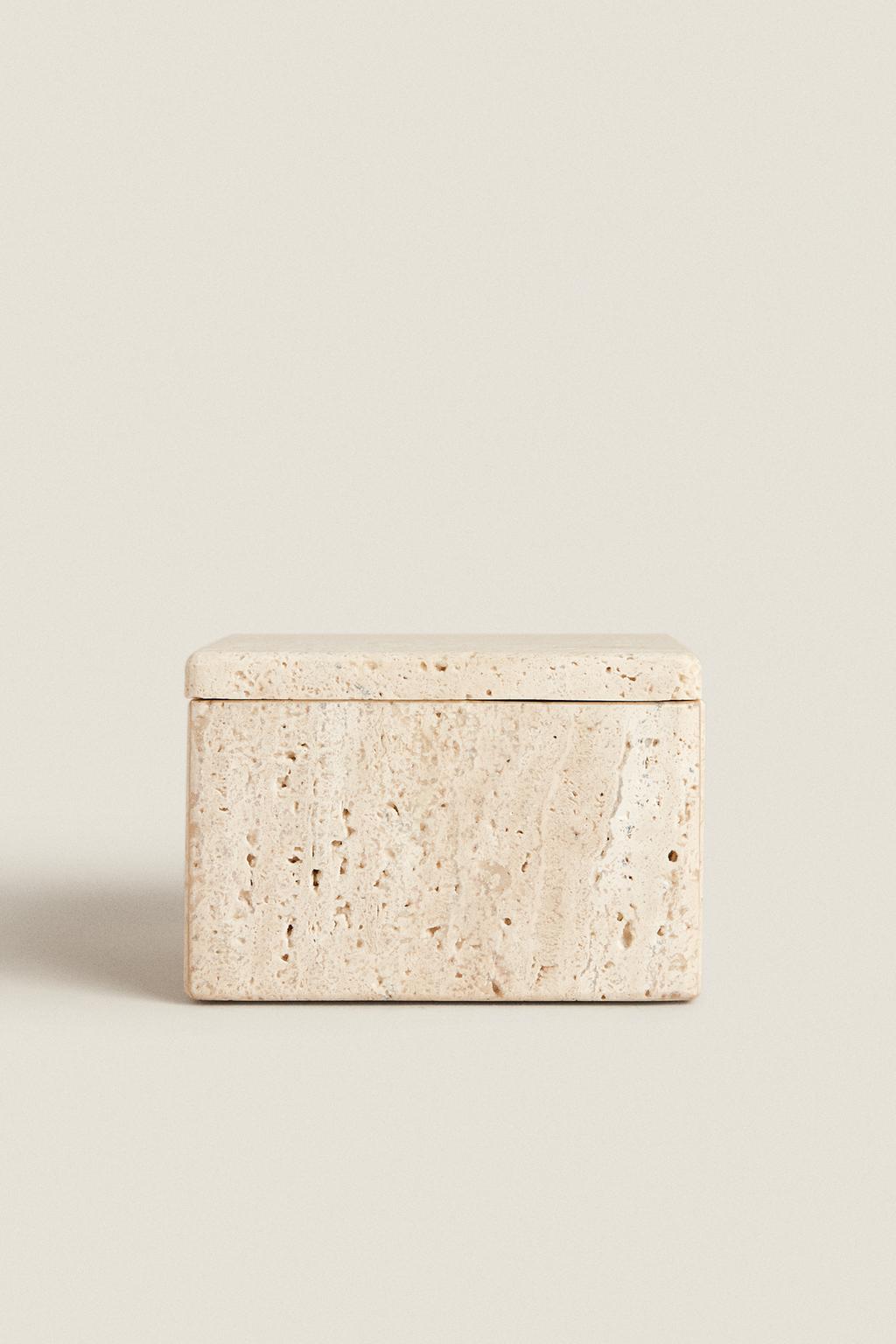 Storage box, marble, square
