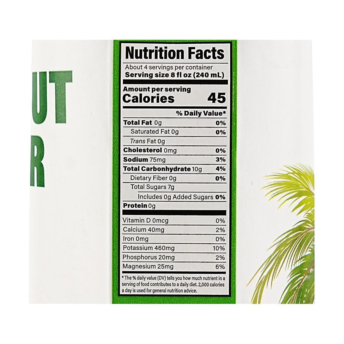 Coconut water, 3 Mien, natural coconut water 1000 ml, pack of 2
