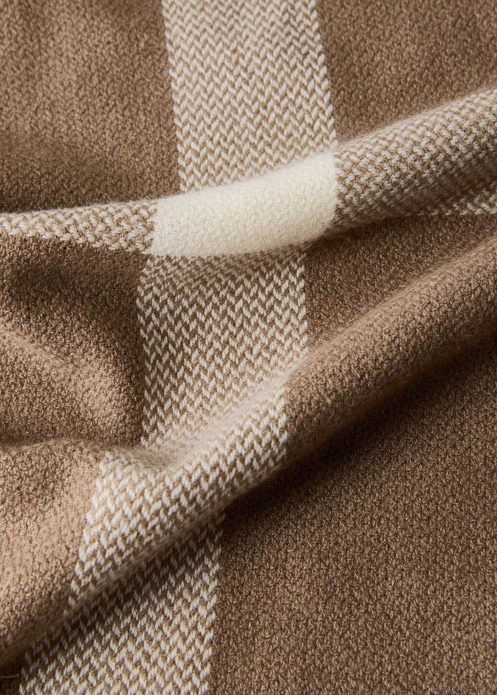 Throw blanket, wool blanket, fringe finish, 51x70.8"