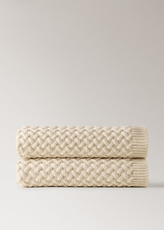 Throw blanket, interlock knit, 51x70.8"