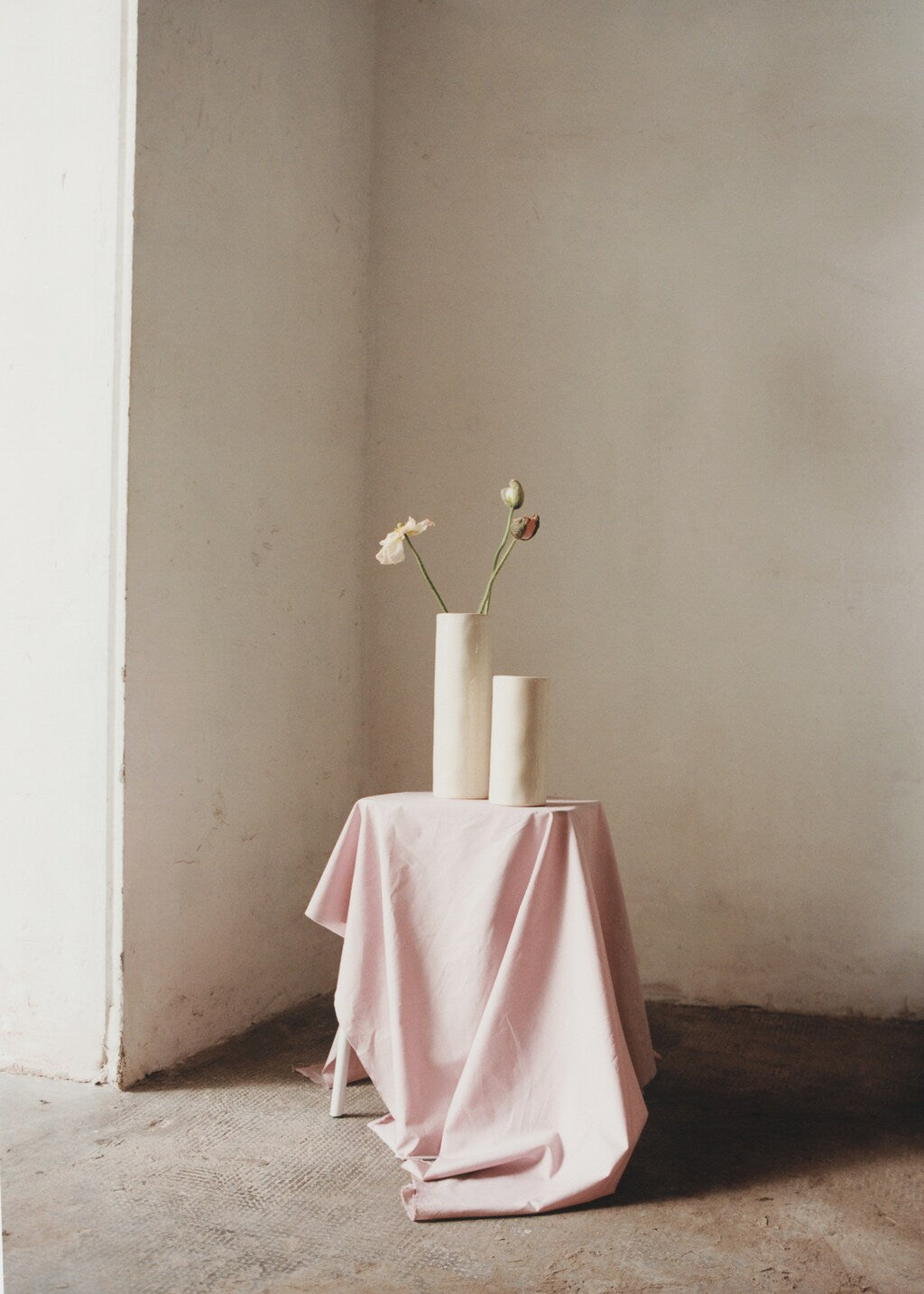 Vase, stoneware, cylindrical shape
