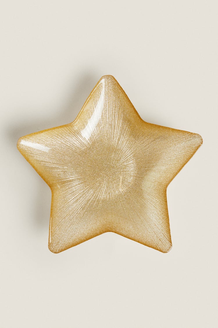 Decorative bowl, glass, star