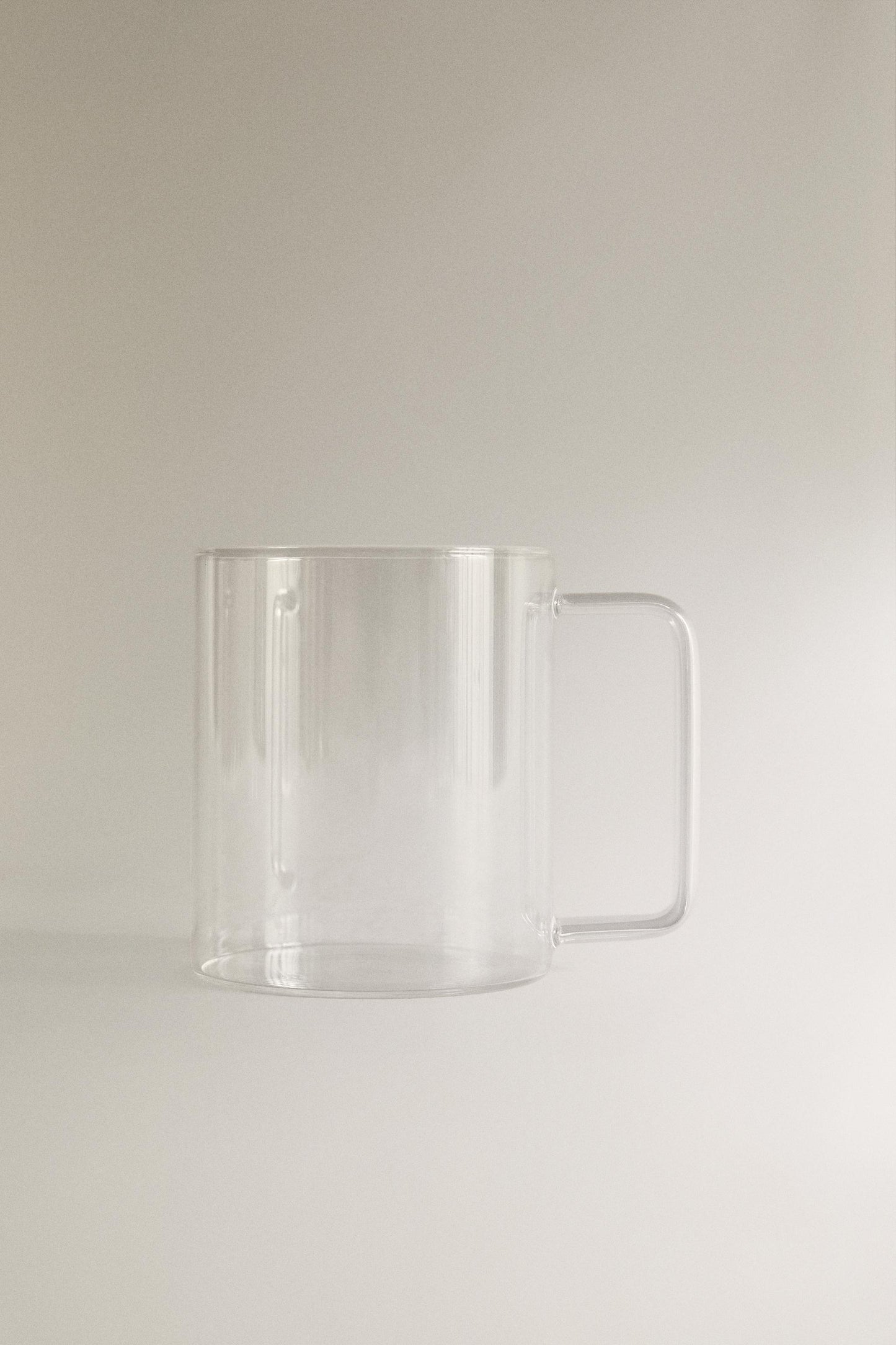 Drinkware, mug, borosilicate glass, 3.9"