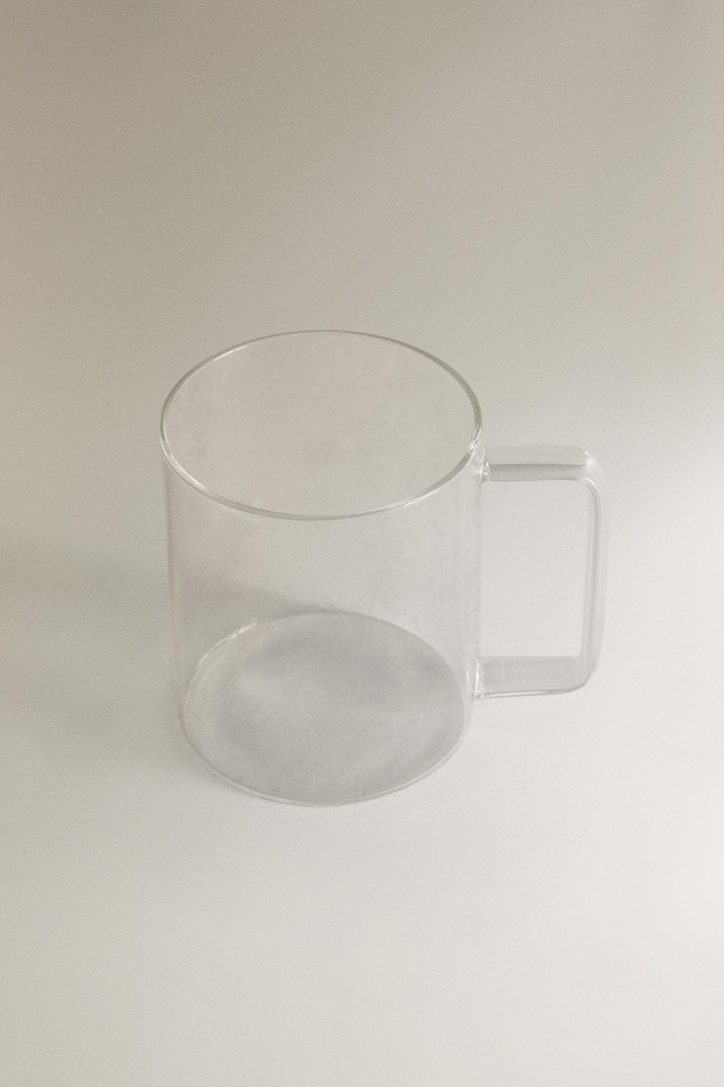 Drinkware, mug, borosilicate glass, 3.9"