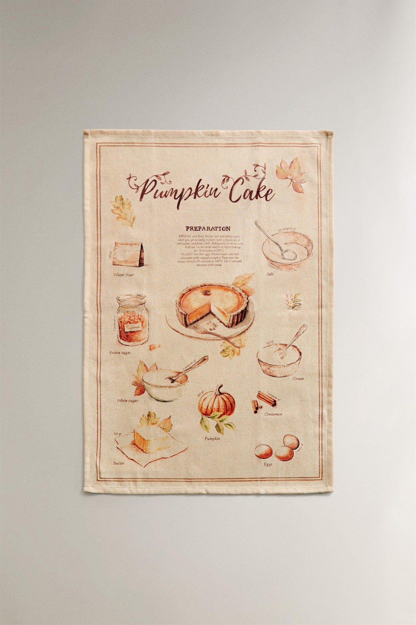 Towel, kitchen towel, set of 2, pies and cookies print