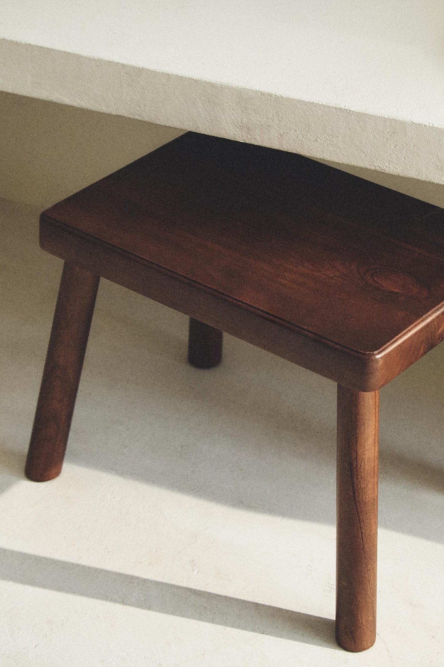 Stool, small wooden stool, brown