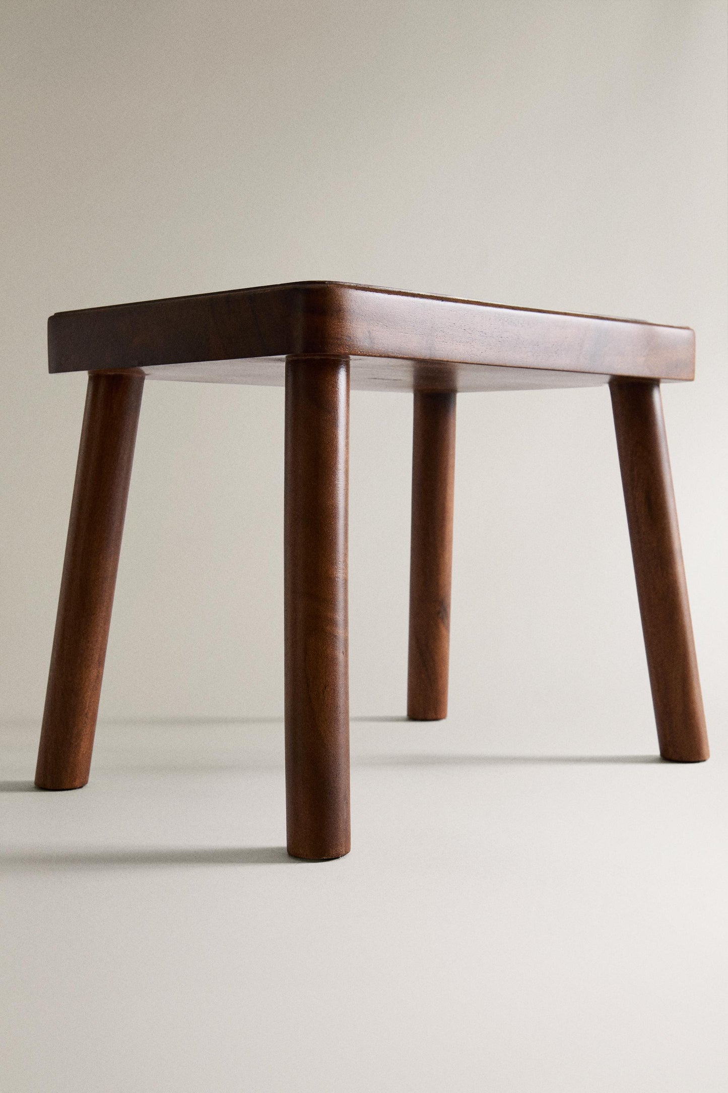 Stool, small wooden stool, brown