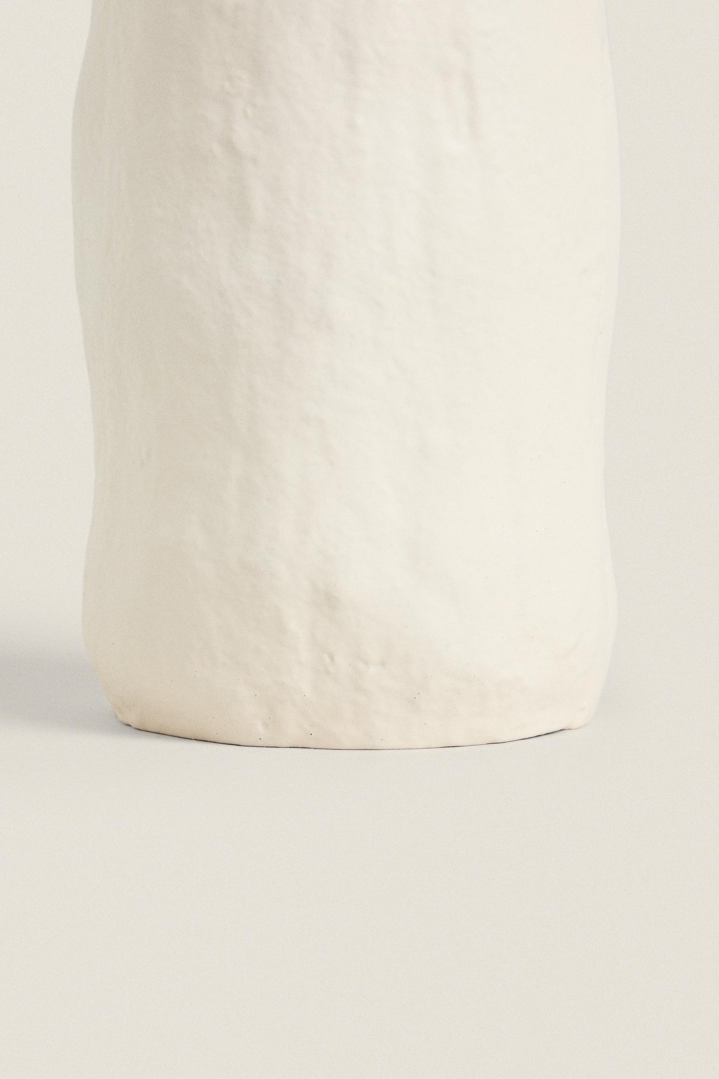 Vase, textured ceramic, long neck, 15.3 in