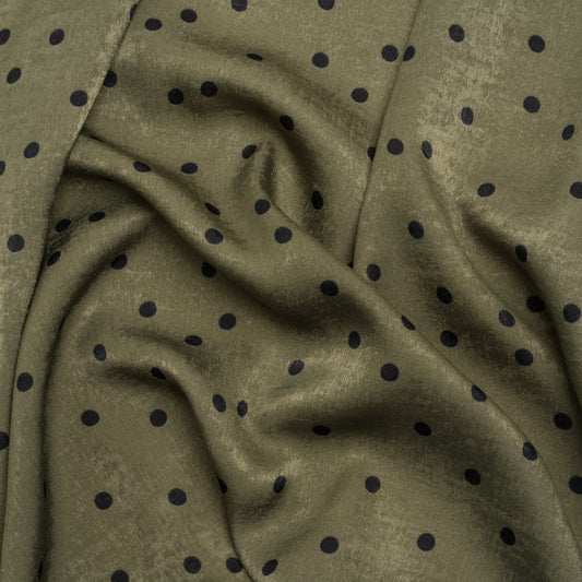 Fabric, polyester crepe, darling dots, $22.99/yard