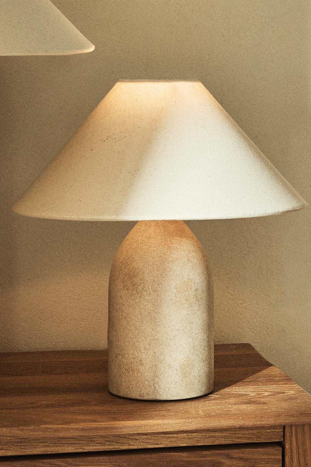 Desk lamp, ceramic base