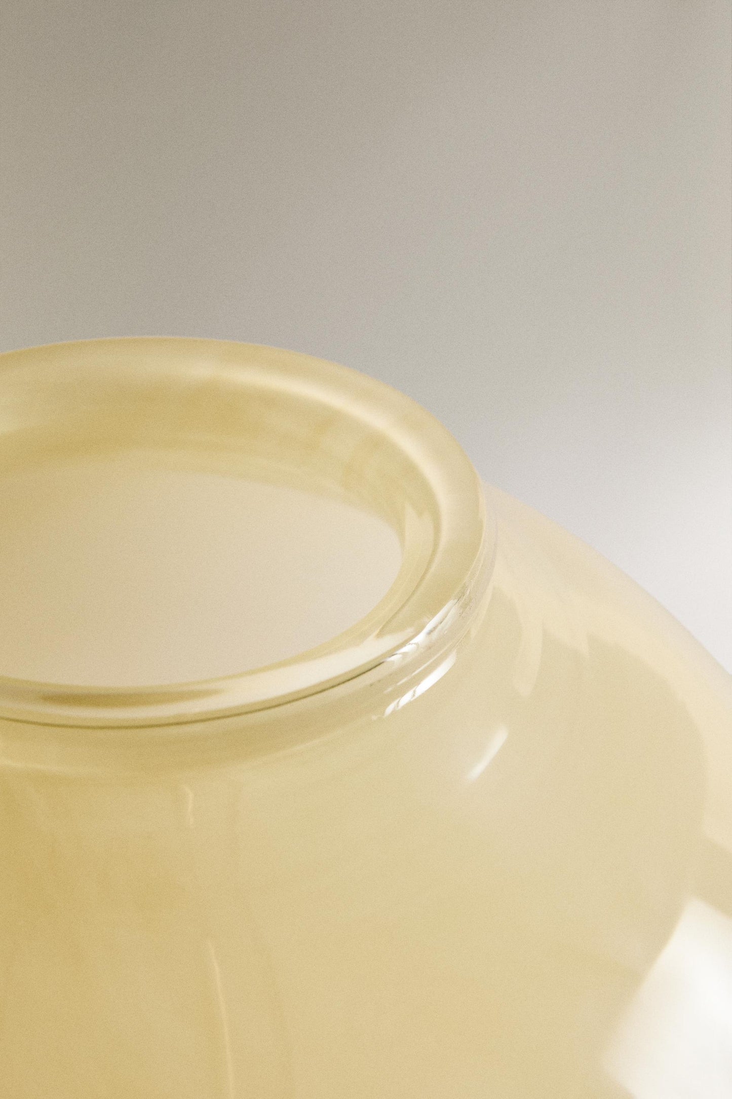 Vase, glass, light vanilla